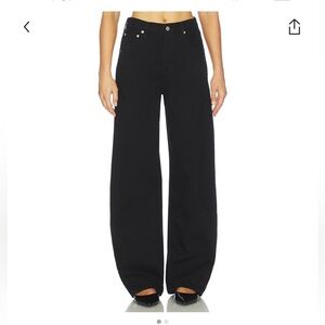 Citizens of Humanity Ayla Black Wide-Leg Jeans 29